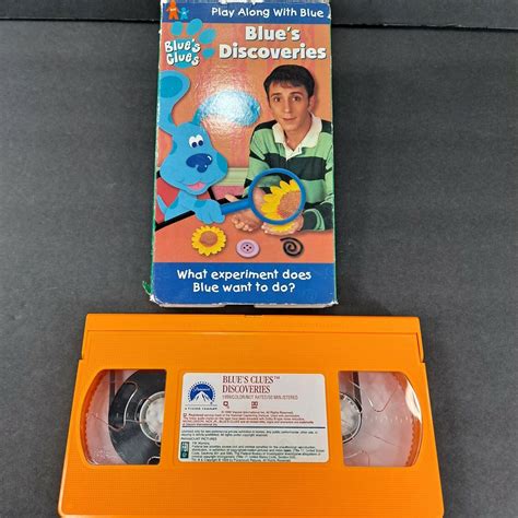 Nick Jr Blue’s Clues Play Along Discoveries VHS Video Tape Nickelodeon
