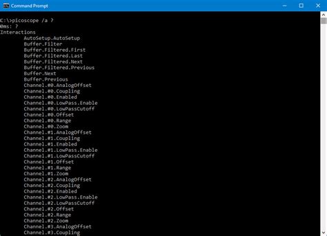 Command Line Interface Cli Picoscope From A To Z