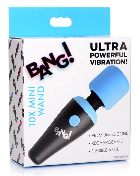 Bng Ag786 Blu 10x Vibrating Mini Silicone Wand Blue Honey S Place