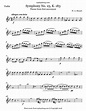 Mozart - Symphony No. 25 in G minor K. 183 (Theme) | Violin sheet music ...