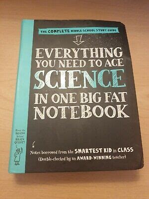 Everything You Need To Ace Science In One Big Fat Notebook The Complete Middle Ebay