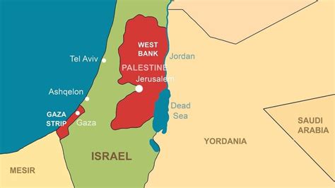 Peta Kekuasaan Palestina Hamas Di Gaza Fatah Di Tepi Barat