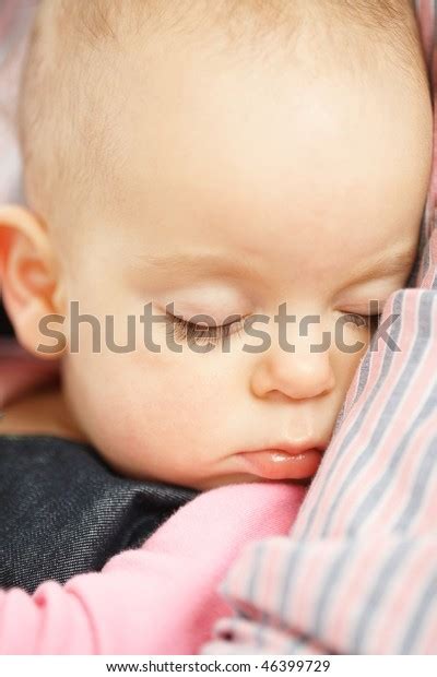 Cute Baby Girl Sleeping Closeup Stock Photo 46399729 Shutterstock