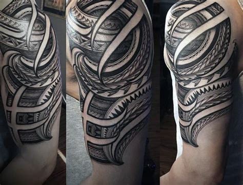 75 Half Sleeve Tribal Tattoos For Men Masculine Design Ideas