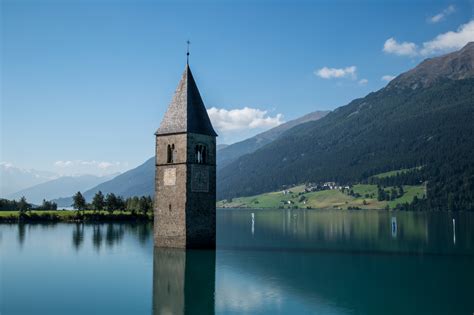 Elevation Of Haidersee Province Of Bolzano South Tyrol