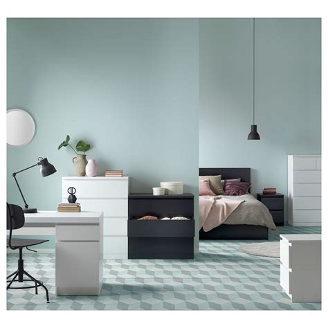 Malm white, chest of 6 drawers, 160x78 cm. MALM 3-drawer chest - black-brown 31 1/2x30 3/4 " (80x78 ...