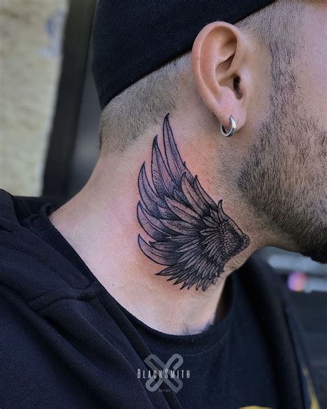 Top 78 Front Neck Tattoo Wings Latest Vn