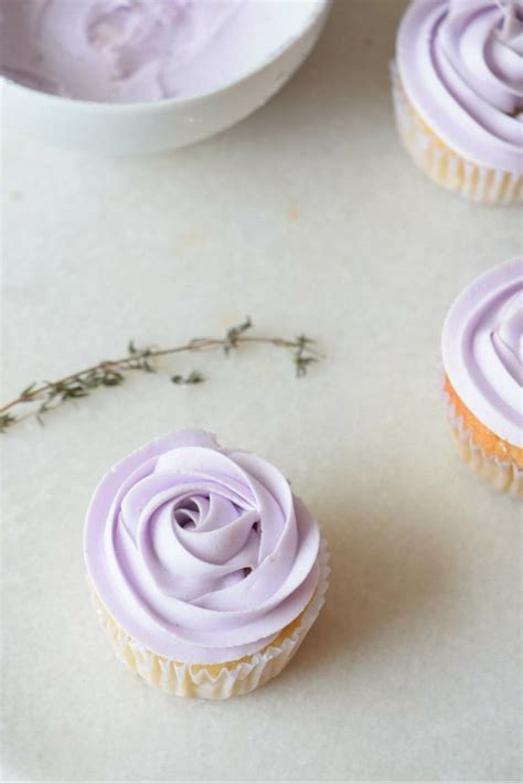 Lavender Cupcakes With Lavender Frosting Recipe Lavender Cupcakes