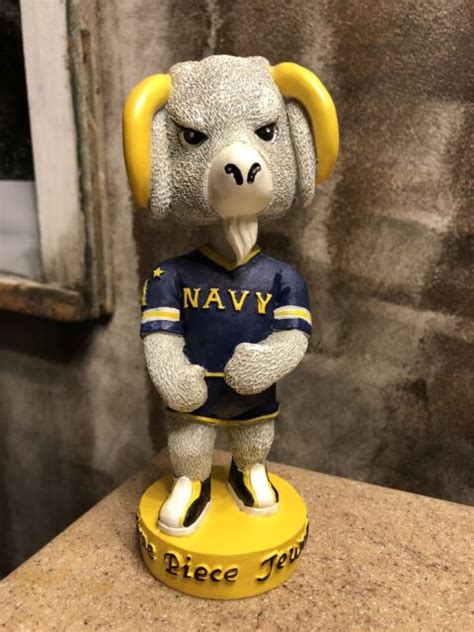Bill The Goat Navy Midshipmen Football Sga Exclusive Mascot Bobblehead