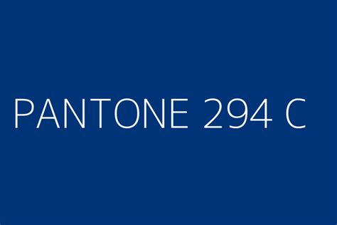 Pantone 294 C