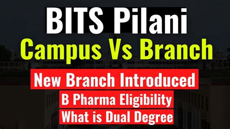Bitsat Bits Pilani New Branch B Pharma Eligibity For Bits