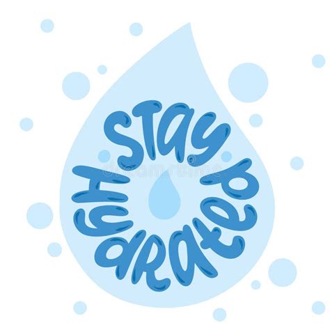 Stay Hydrated Logo Stamp Quote Modern Design Text Stay Hydrated