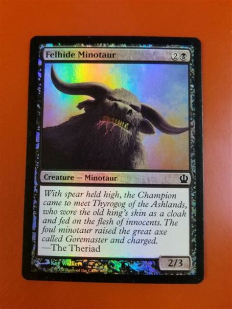 1x Felhide Minotaur Foil Theros Mtg Magic Cards Ebay