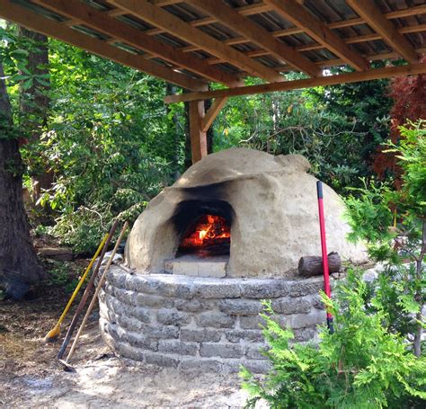 After you achieve the desired height of this square, put a slab on it. KnitOne,PearlOnion: Backyard Brick Oven Pizza