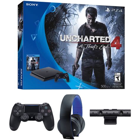 Sony Playstation 4 Slim Uncharted 4 Bundle With Extra