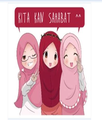 Ingin menunjukkan ilustrasi persahabatan anda? Fantastis 18+ Gambar Kartun Muslimah Tiga Orang Sahabat ...