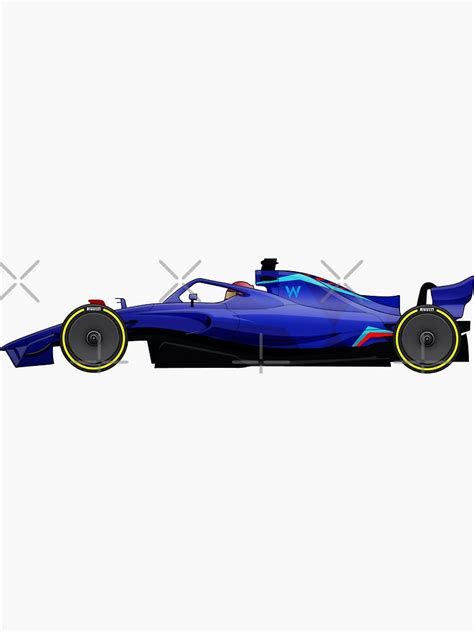 Williams F1 2022 Car Sticker By Fanaction Redbubble