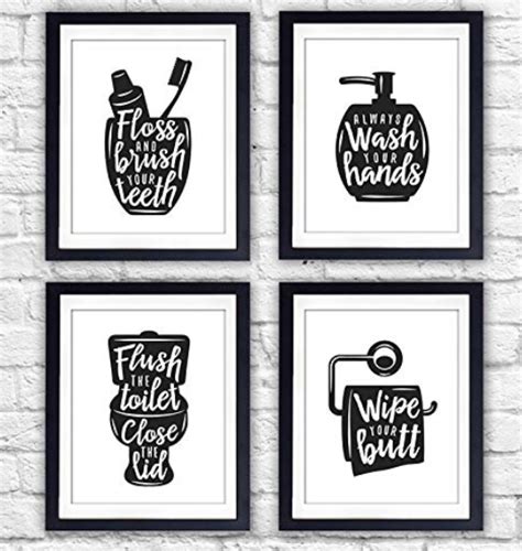 Funny Bathroom Signs Wall Art A Thrifty Mom Recipes