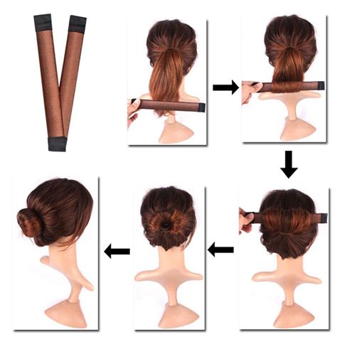 It has a porous material which is useful if you're going to stick. 8pcs Donut Bun Maker with 8pcs Invisible Hairnet Hair Bun ...