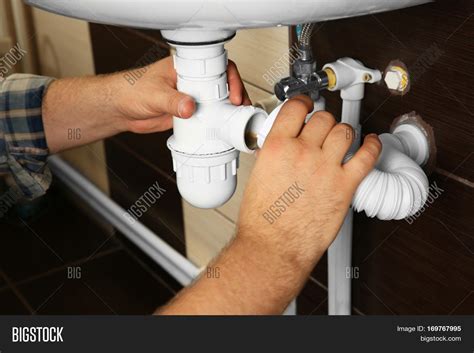 Hands Plumber Image Photo Free Trial Bigstock