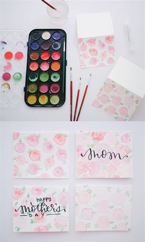 Diy Watercolor Card For Mothers Day Michelle Amanda Wilson