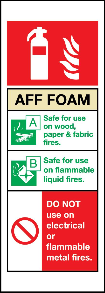 Foam Fire Extinguisher Sign 80mm X 200mm Fire Protection Warehouse Ubicaciondepersonas Cdmx Gob Mx