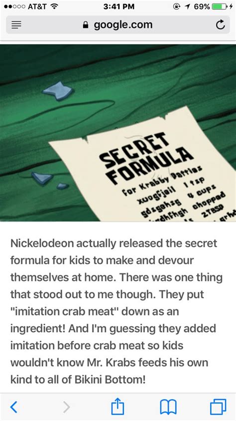 View credits, reviews, tracks and shop for the 2015 vinyl release of the secret ingredient is crime on discogs. The krabby patty secret formula.