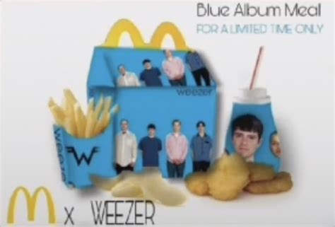 L Lets Eat The Weezer Blue Album Happy Meal Together😳 In 2022 Weezer