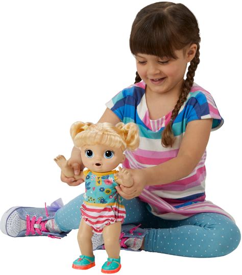 Baby Alive Step N Giggle Baby Blonde Hair Doll E5247 Best Buy