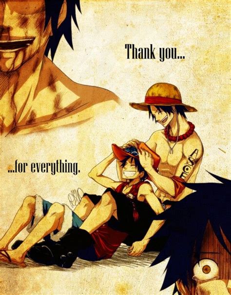 Thank You For Everything Ace To Luffy
