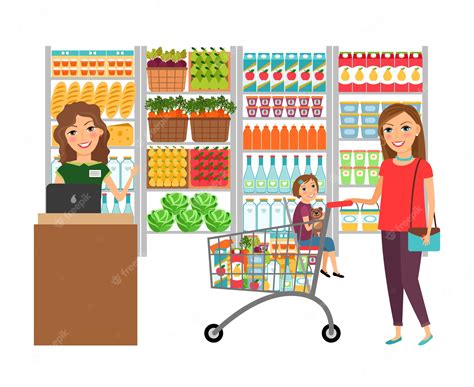 560 Supermarket Aisle Illustrations Royalty Free Vector Graphics