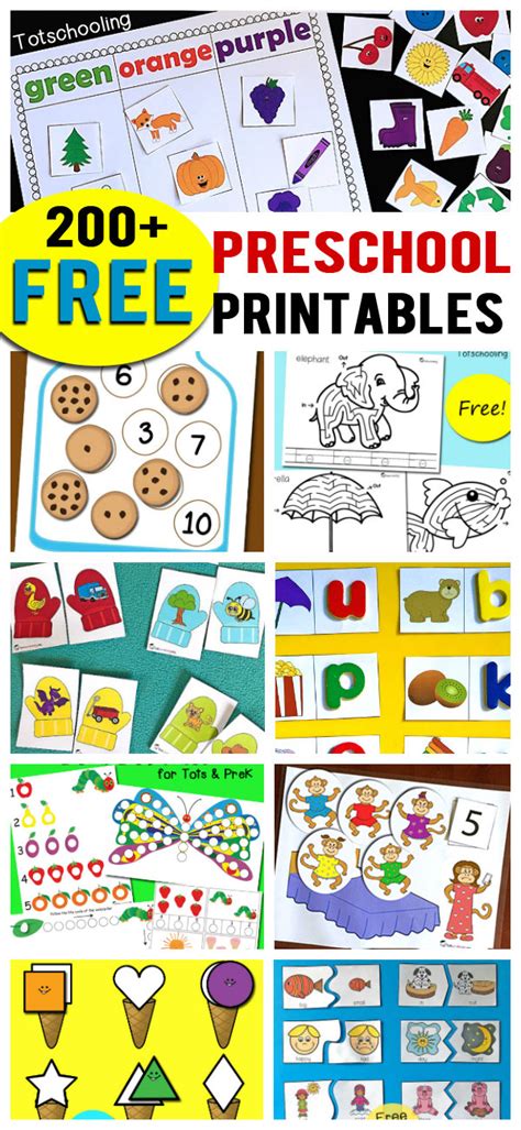 Math, language arts and other activities, including letters and the alphabet, handwriting, numbers, counting use these free worksheets to learn letters, sounds, words, reading, writing, numbers, colors, shapes and other preschool and kindergarten skills. 200+ Free Preschool Printables & Worksheets