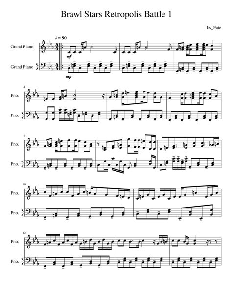 Unlimitted free downloads of your favourite brawl stars albums. Brawl Stars Retropolis Battle 1 Sheet music for Piano ...