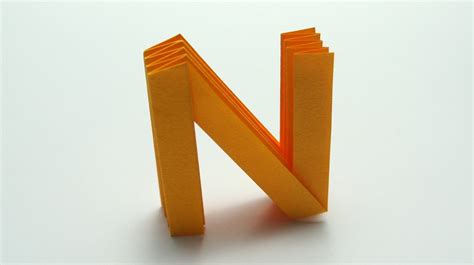 Origami Letter N