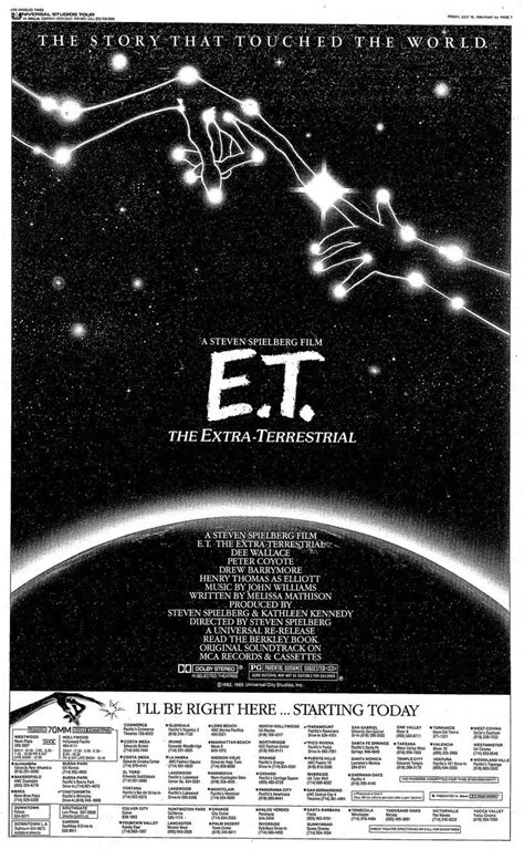 Pin By Richmondes On Et The Extra Terrestrial 1982 Film Et