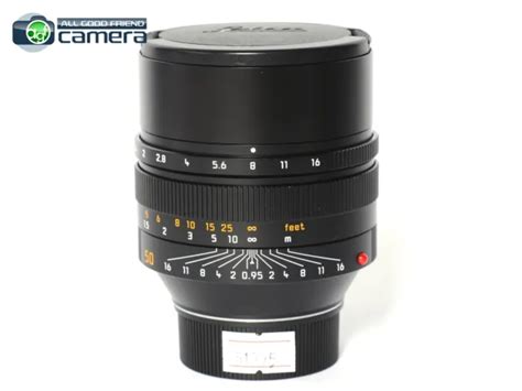 Leica Noctilux M 50mm F095 Asph Lens Black 11602 Ex 719900