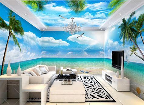 3d Theme Beach Seaside Nature Mural 15812179 Best Quality Customize