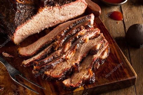 Homemade Smoked Barbecue Beef Brisket Stock Photo By Bhofack2 75293959
