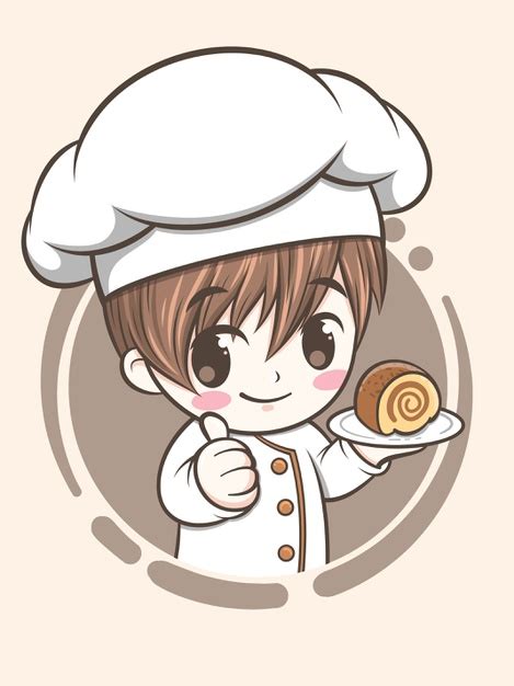 Gambar kartun woman chef desigen style information or anything related. Chef Muslimah Bakery Cartoon / Cute bakery chef girl ...