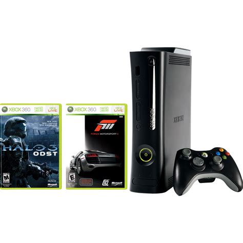 Microsoft 360 120gb Elite Bundle With Halo Odst And Forza 3 Tvs