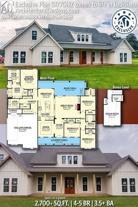 Architectural Designs Exclusive Farmhouse Plan 51770hz Comes To Life In