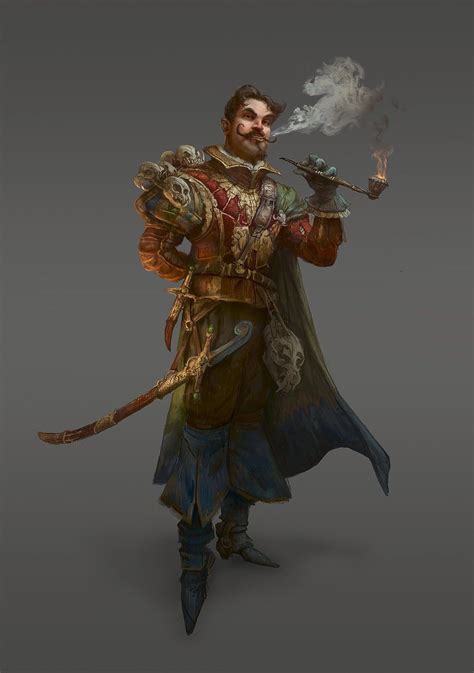Warrior Paladin Warlock Fantasy Character Design