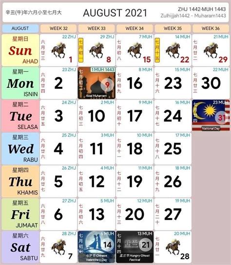 Kalendar 2021 Malaysia 35 Images Kalendar Senarai Cuti Umum 2021