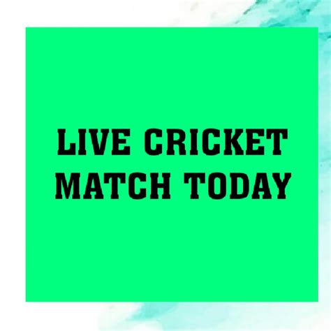 Live Cricket Match Today Youtube