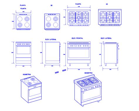 Multiple Cook Top Gas Stove Cad Blocks Details Dwg File Cadbull My