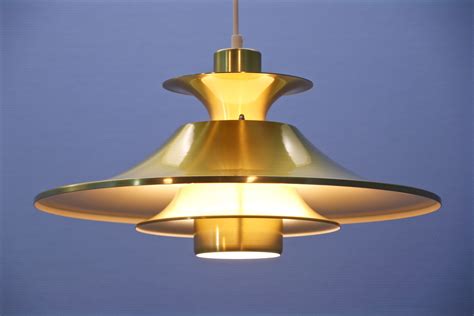Vintage Danish Hanging Lamp In Brass 1970 Design Market