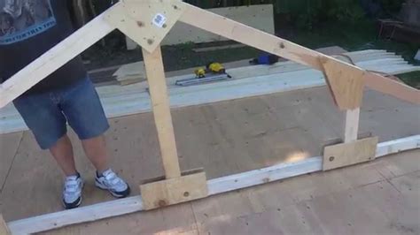 How To Build Wood Trusses Youtube