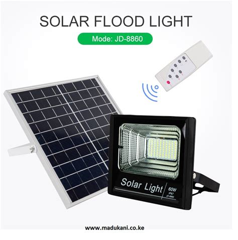 Solar Flood Light With Remote Control — Madukani
