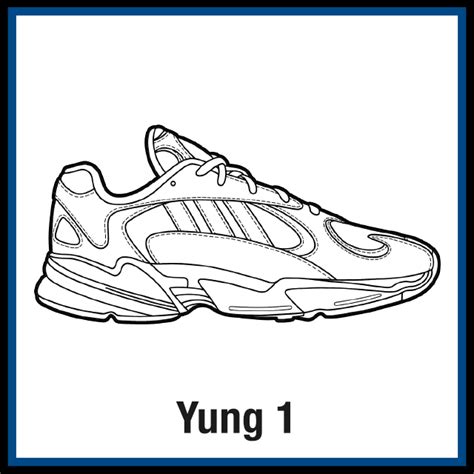 Adidas Yung Sneaker Coloring Pages Created By Kicksart