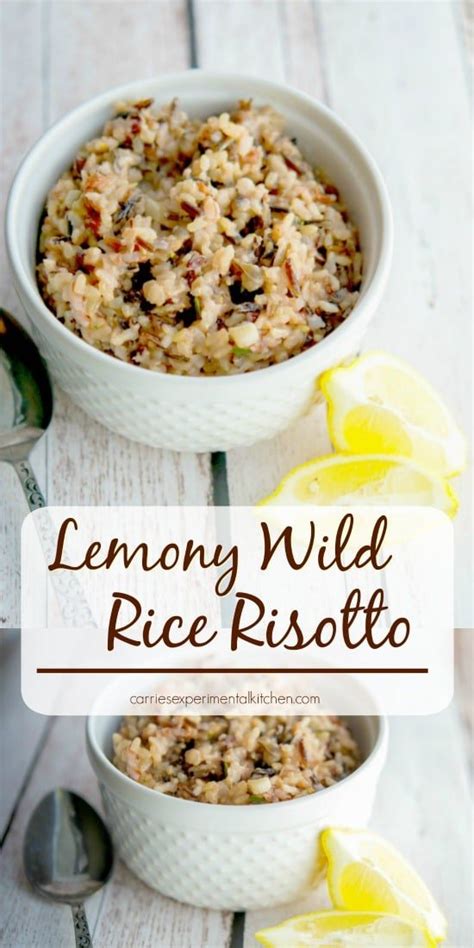 Lemony Wild Rice Risotto Carries Experimental Kitchen